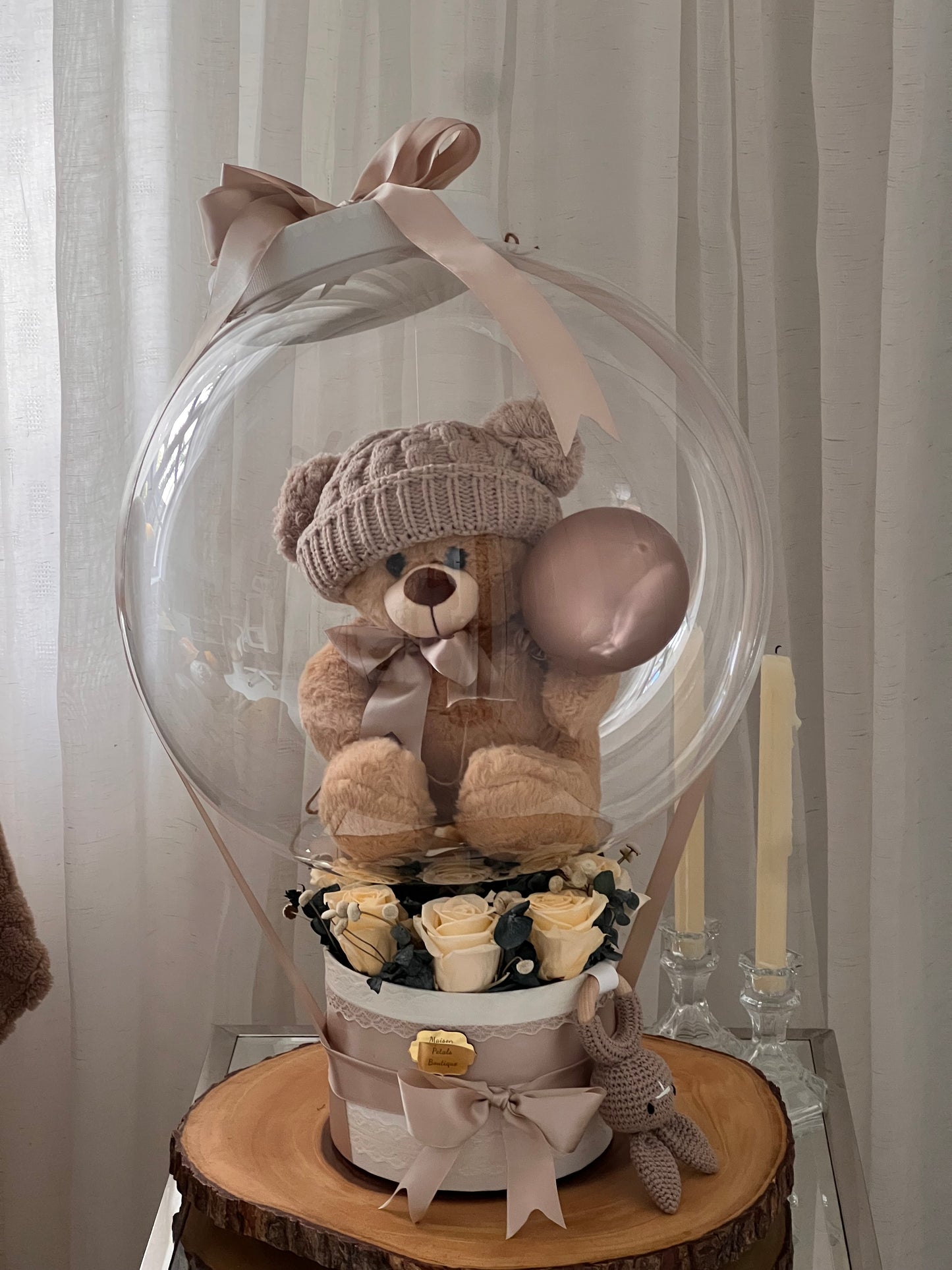 Ivory Baby Keepsake Balloon Box